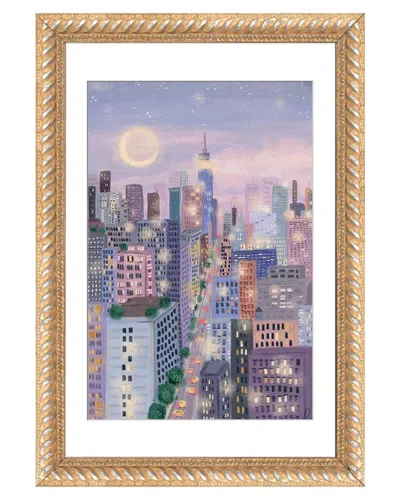 Icanvas Cityscape I By Joy Laforme Wall Art In Purple