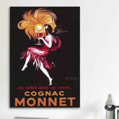 Icanvas Cognac Monnet Vintage Advertisement On Canvas In Wrapped Canvas