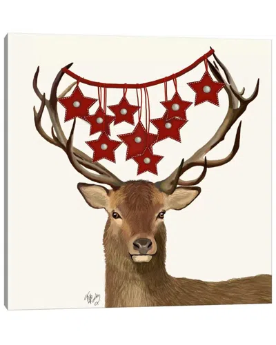 Icanvas Deer Star Decorations Wall Art