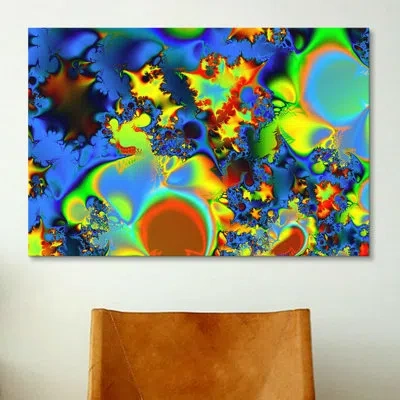 Icanvas Digital Liquid Fuel Graphic Art On Canvas In No Mat,wrapped Canvas