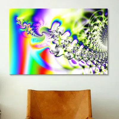 Icanvas Digital On The Edge Graphic Art On Canvas In Green;purple