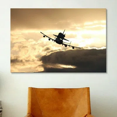 Icanvas Discovery's Final Flight Photographic Print On Canvas In Wrapped Canvas,no Mat
