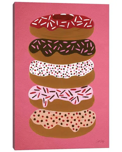 Icanvas Donuts Stacked Cherry Wall Art In Multi