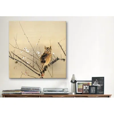 Icanvas Early Plum Blossoms By Nishimura Goun Painting Print On Canvas In No Mat,wrapped Canvas