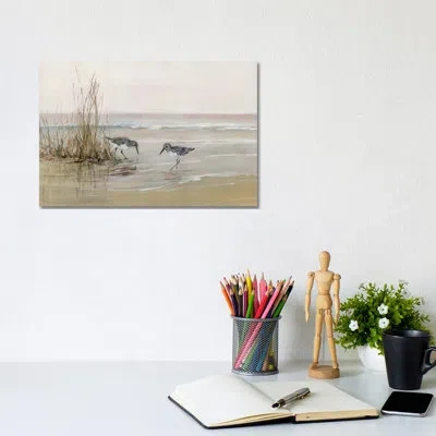 Icanvas Early Risers I By Sally Swatland - Painting Print In Wrapped Canvas,no Mat