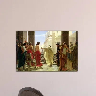 Icanvas 'ecce Homo' By Antonio Ciseri Painting Print On Wrapped Canvas In No Mat,wrapped Canvas