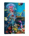Icanvas Electric Jellyfish At The Reef By David Loblaw Wall Art