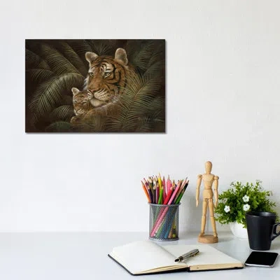 Icanvas Endangered Love By Ruane Manning - Painting Print In No Matte,wrapped Canvas