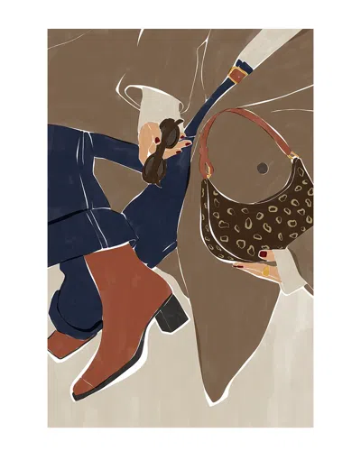 Icanvas Fall Fashion Vibes By Ivy Green Illustrations Wall Art In Brown