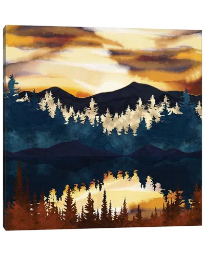 Icanvas Fall Sunset Print On Acrylic Glass By Spacefrog Designs In Multi