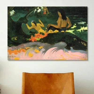 Icanvas 'fatata Te Miti The Sea 1892' By Paul Gauguin Painting Print On Canvas In Wrapped Canvas,no Mat