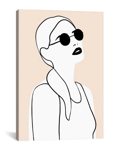 Icanvas Femme No. 26 Rectangle Canvas Artwork By Blek Prints In White