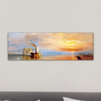 Icanvas 'fighting Temeraire' By Joseph William Turner Painting Print On Canvas In Wrapped Canvas