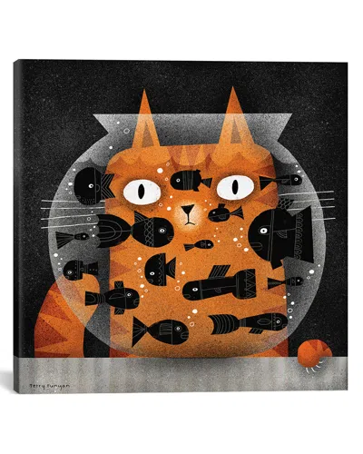Icanvas Fishing By Terry Runyan Wall Art In Brown
