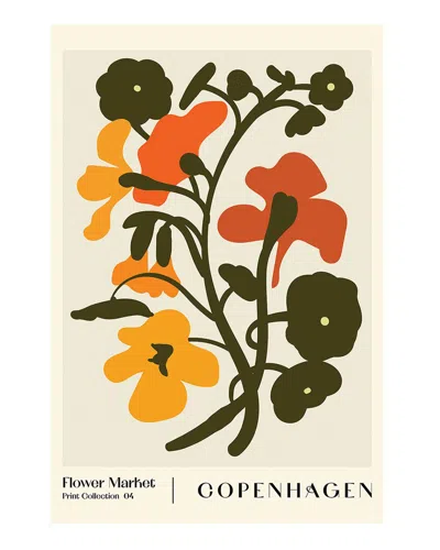 Icanvas Flower Market. Copenhagen By Nktn Wall Art In Neutral