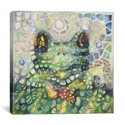 Icanvas "froggy" By Charlsie Kelly Graphic Art On Canvas In Blue;green