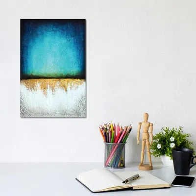Icanvas Frozen Reflection By Spellbound Fine Art - Graphic Art Print In No Mat,wrapped Canvas