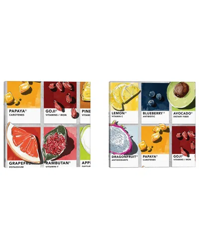 Icanvas Fruit Diptych Canvas Set By Amber Day