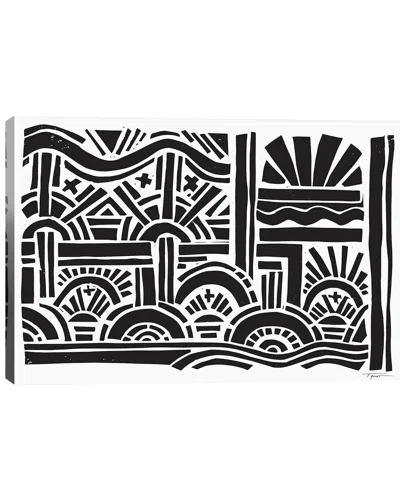 Icanvas Geometric Sunburst By Statement Goods Wall Art