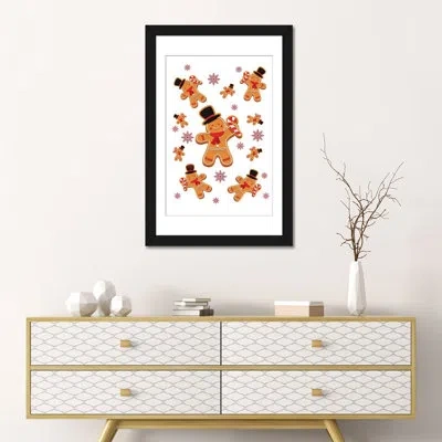Icanvas Gingerbread Wall Art - Wall Art Print In Black