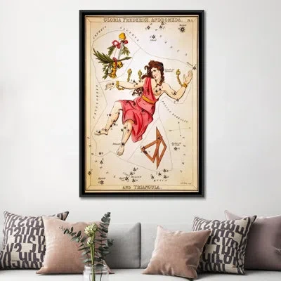 Icanvas 'gloria Frederici, Andromeda, And Triangula' By Sidney Hall Graphic Art On Canvas In Wrapped Canvas,no Mat