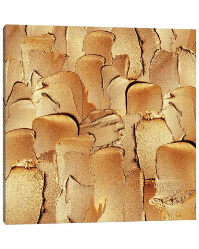 Icanvas Gold Hand Painted Metallic Strokes Canvas Wall Art