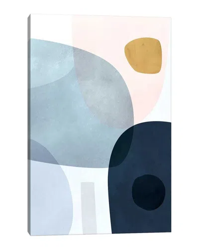 Icanvas Gold Monde Ii By Victoria Borges Wall Art In Blue