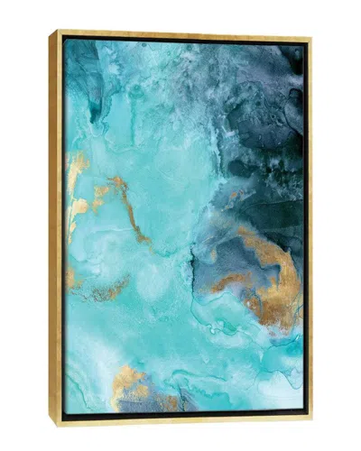 Icanvas Gold Under The Sea Ii Framed Canvas By Eva Watts Wall Art In Blue