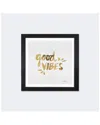 Icanvas Good Vibes Gold Artprint By Cat Coquillette Framed Fine Art Paper Print
