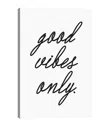 Icanvas Good Vibes Only. (cursive) Wall Art By Honeymoon Hotel