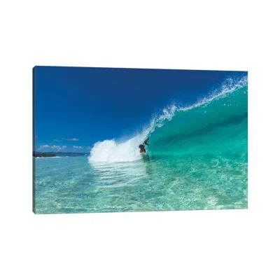 Icanvas Green Dream By Sean Davey - Painting Print In No Matte,wrapped Canvas
