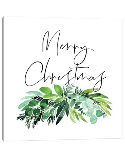 Icanvas Greenery Merry Christmas Wall Art