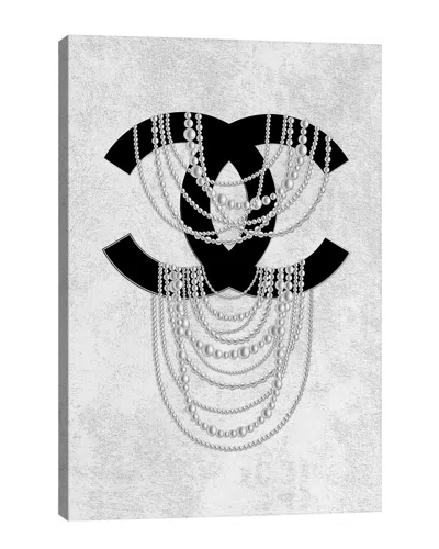 Icanvas Grey Pearls Wall Art By Martina Pavlova