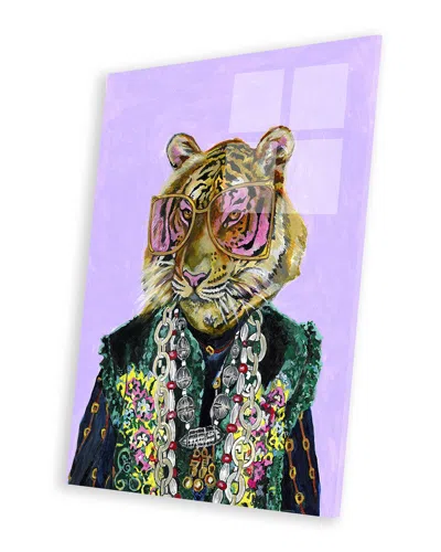 Icanvas Gucci Bengal Tiger Print On Acrylic Glass By Heather Perry