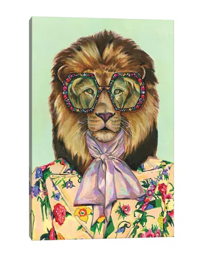 Icanvas Gucci Lion By Heather Perry Wall Art In Green