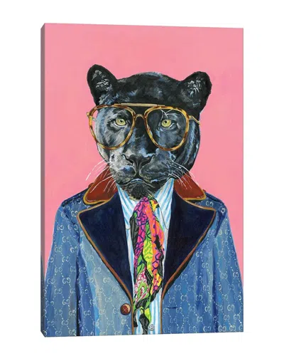 Icanvas Gucci Panther By Heather Perry Wall Art In Pink