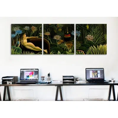 Icanvas Henri Rousseau The Dream 3 Piece Painting Print On Wrapped Canvas Set