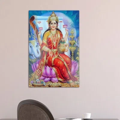 Icanvas 'hindu' Graphic Art Print On Canvas In Blue;black;red