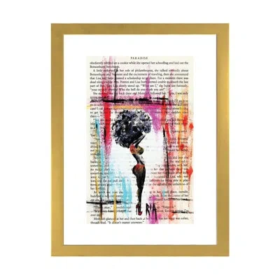 Icanvas I Know What You Like... But She Is Not Me By Artist Ria - Graphic Art Print In Gold Framed Paper,white