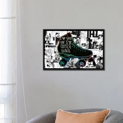 Icanvas I Love You But I've Chose Disco By Annie Terrazzo Graphic Art On Canvas In Wrapped Canvas,no Mat