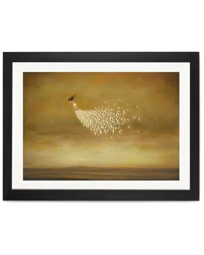 Icanvas Freeform By Duy Huynh Black Framed Fine Art Paper Print In Brown