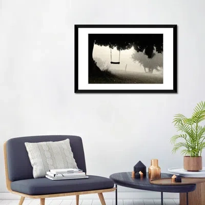 Icanvas 'i'm Still A Child' By Ben Heine Photographic Print On Wrapped Canvas In Black Framed Fine Art Paper,white