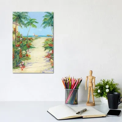 Icanvas It's 5 O'clock Somewhere I By Sally Swatland - Painting Print In No Mat,wrapped Canvas