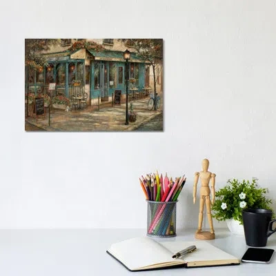 Icanvas Jardin De Notre Dame By Ruane Manning - Painting Print In No Matte,wrapped Canvas