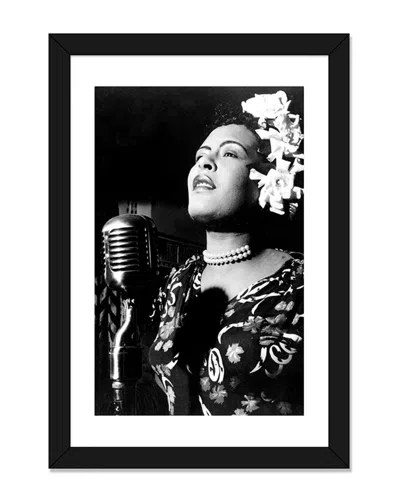 Icanvas Jazz And Blues Singer Billie Holiday In The 1940s Photograph By Rue Des Archives In Black