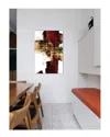 Icanvas Kinetic Gold On Red I Canvas Wall Art