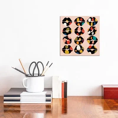 Icanvas Kiss Me If You Can By Ana Rut Bré - Graphic Art Print In No Matte,wrapped Canvas
