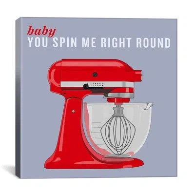 Icanvas Kitchen Baby You Spin Me Right Round  Ii - Gallery-wrapped Canvas Giclée Print