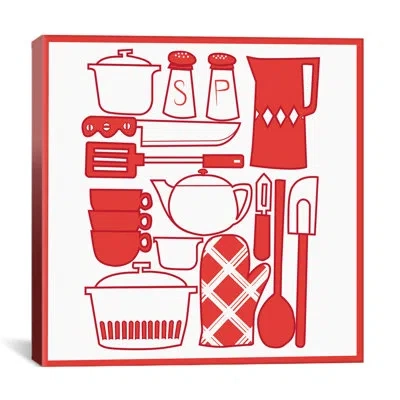 Icanvas Kitchenware Collage Graphic Art On Canvas