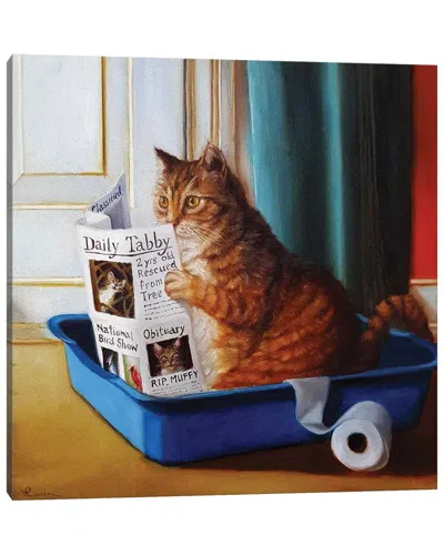 Icanvas Kitty Throne By Lucia Heffernan Wall Art In Multi